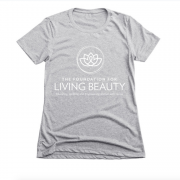 Foundation for Living Beauty t-shirt in gray