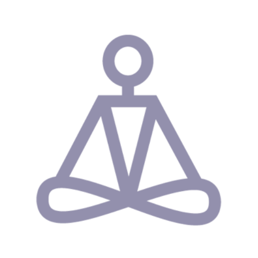 the Foundation for Living Beauty retreats logo of seated person in yoga pose