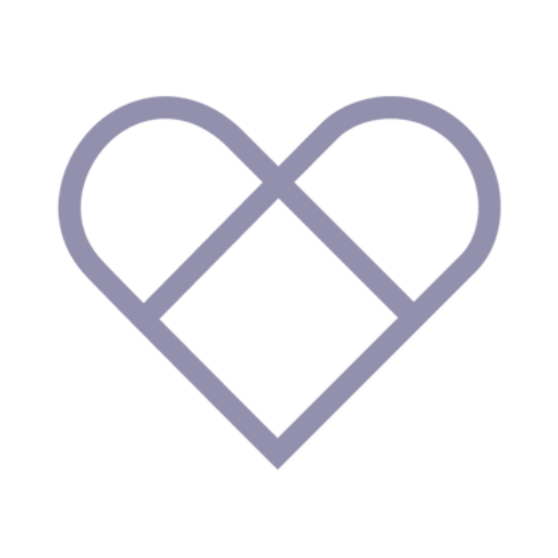 the Living Beauty Cancer Foundation, services logo of a lavender heart